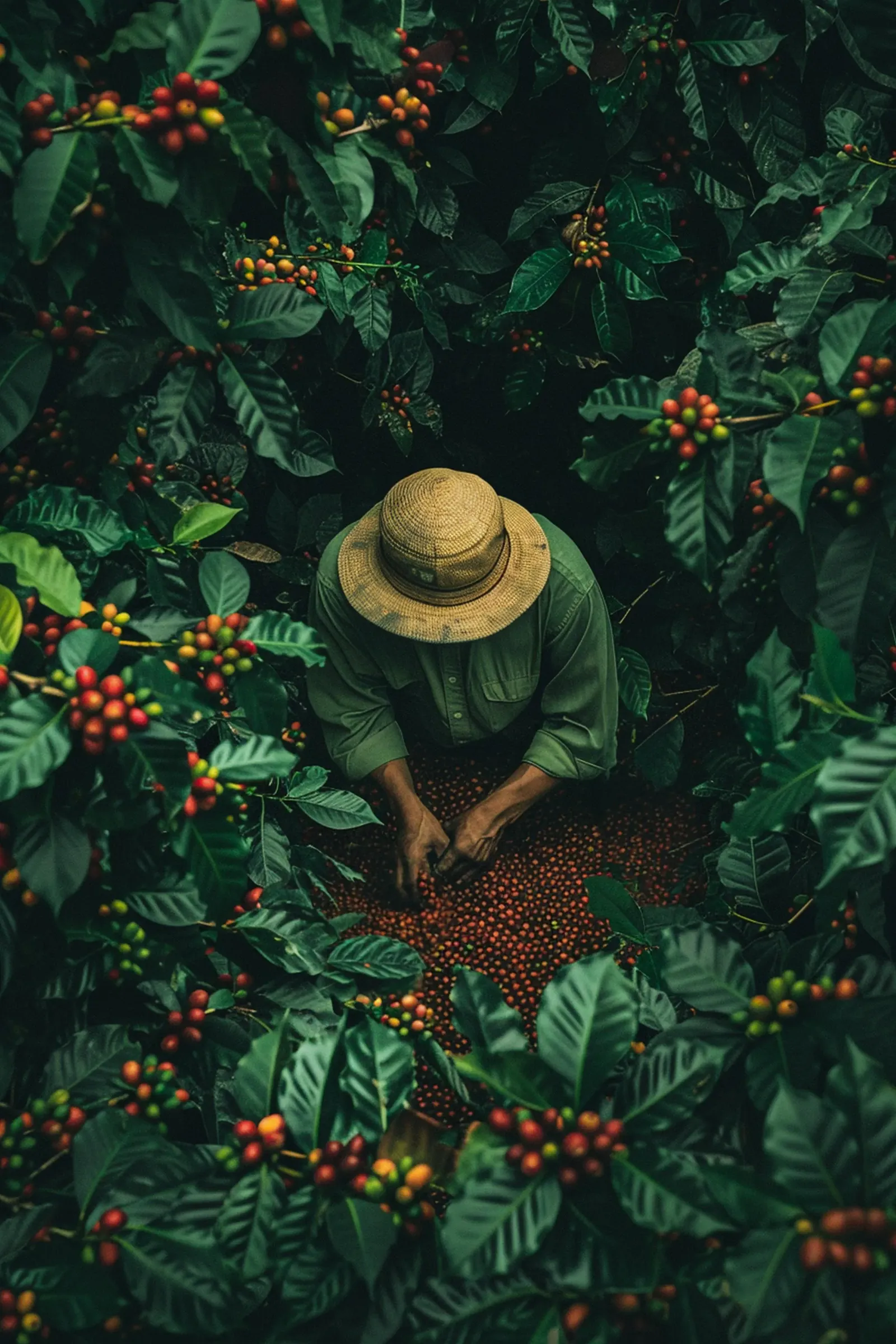 Ethiopian coffee exporter processing premium Arabica coffee beans for export